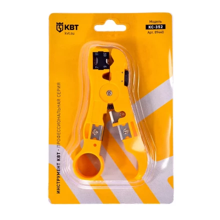 Стриппер КВТ КС-332 для снятия изоляции с коаксиального кабеля (89440) купить в Губкинске