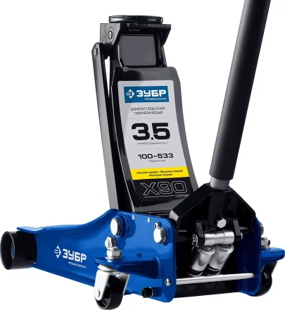 Домкрат гидравлический подкатной X90, 3,5т, 100-533мм, ЗУБР Профессионал 43054-3.5 43054-3.5 купить в Губкинске