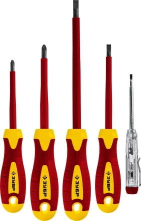 ЗУБР 5 предм, набор диэлектрических отверток, Профессионал (25265) купить в Губкинске