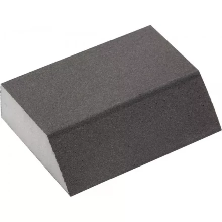 Губка шлифовальная ЗУБР &quot;МАСТЕР&quot; четырехсторонняя угловая, средняя жесткость, Р320, 100х68х42х26мм 35613-320 купить в Губкинске