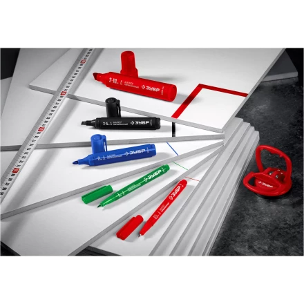 ЗУБР МП-1000К чёрный, 2-10 мм, клиновидный перманентный маркер (06333-2) купить в Губкинске