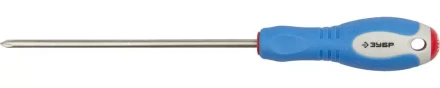 Отвертка ЗУБР, Cr-V сталь, трехкомпонентная рукоятка, цветовая индикация типа шлица, PH №1, 150мм 25252-1-150_z01 купить в Губкинске