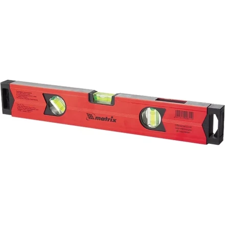 Уровень алюминиевый магнитный 1800 мм фрезерованный 3 глазка 1 зеркальный усиленный MTX 347189 купить в Губкинске