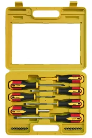 Набор отверток и вставок 21 предмет, кейс 19837 купить в Губкинске
