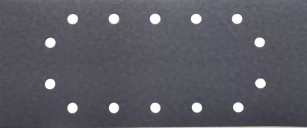 Лист шлиф. универсал. URAGAN с покрытием стеарата цинка, 14 отверстий по кругу, для ПШМ, P320, 115х280мм, 50шт 907-23104-320-50 купить в Губкинске