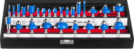 ЗУБР 26 шт, набор профильных фрез по дереву, Профессионал (28796-H26) купить в Губкинске