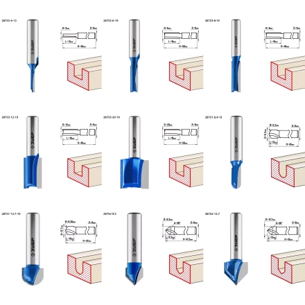 ЗУБР 26 шт, набор профильных фрез по дереву, Профессионал (28796-H26) купить в Губкинске