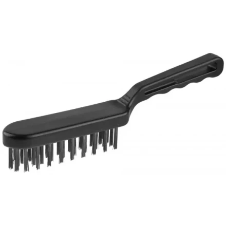 Щетка ЗУБР &quot;ЭКСПЕРТ&quot; проволочная стальная большая с пластмассовой ручкой, 4 ряда 35011-4_z01 купить в Губкинске