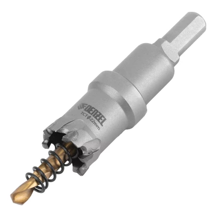 Коронка по металлу твердосплавная, 22 мм Denzel 724004 купить в Губкинске