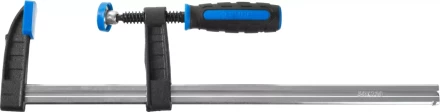 Струбцина ЗУБР &quot;ПРОФЕССИОНАЛ&quot;, тип &quot;F&quot;, двухкомпонентная ручка, стальная закаленная рейка, 50х250мм 32155-050-250 купить в Губкинске