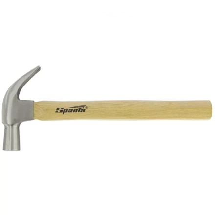 Молоток-гвоздодер, 450 г Sparta, боек 27 мм, деревянная рукоятка 1042055 купить в Губкинске