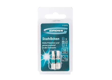 Набор бит SL5,0х25, сталь S2, 2шт GROSS 11372 купить в Губкинске