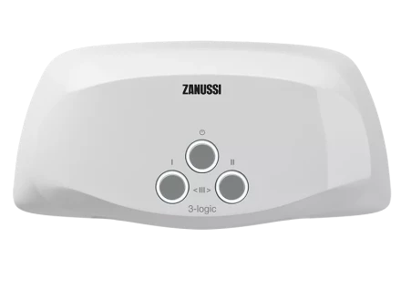 Водонагреватель проточный ZANUSSI 3-logic 6.5 TS душ и кран купить в Губкинске