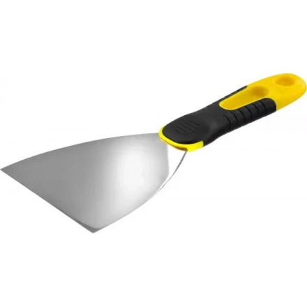 Шпатель STAYER &quot;PROFESSIONAL&quot; нержавеющее профилированное полотно, 2к ручка, 100 мм 10045-10 купить в Губкинске