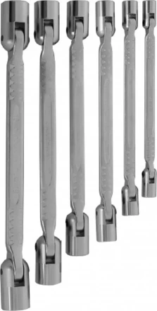 Набор ключей торцевых карданных 8-19мм 6предметов Jonnesway W43A106S 47401 купить в Губкинске