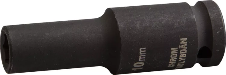 Торцовая головка KRAFTOOL "INDUSTRIE QUALITAT" ударная, удлиненная (1/2"), FLANK, Cr-Mo, фосфатированная, 10 мм 27942-10_z01 купить в Губкинске