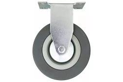 Аппаратное неповоротное колесо HITCH 120*26 резина серая FCg54 (SZ084848)