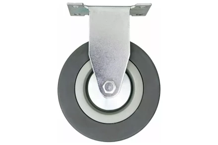 Аппаратное неповоротное колесо HITCH 120*26 резина серая FCg54 (SZ084848) купить в Губкинске