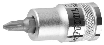Торцовая бита-головка KRAFTOOL &quot;INDUSTRIE QUALITAT&quot;, материал S2, PHILLIPS, сатинированная, 1/2&quot;, PH2 27901-2_z01 купить в Губкинске