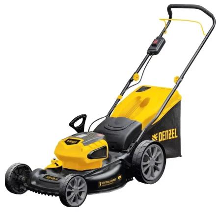 Газонокосилка аккумуляторная бесщеточная RLM450-36, Li-ion, 36 В, 4 Ач, 450 мм, травосборник 40 л Denzel 58910 купить в Губкинске