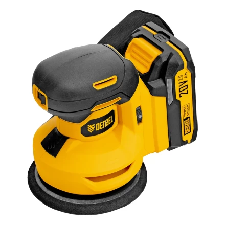 Машина шлифовальная эксцентриковая аккумуляторная CROSH-20-125, Li-Ion, 20 В// Denzel 28901 купить в Губкинске