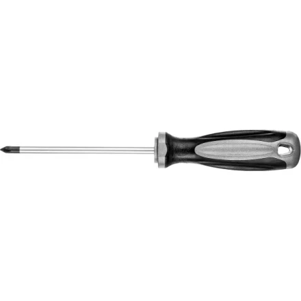 Отвертка MIRAX 25096-1-10, закаленный стержень, двухкомпонентная рукоятка, PH1x100мм 25096-1-10 купить в Губкинске