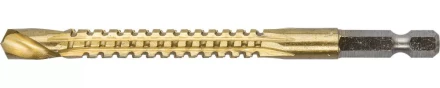 ЗУБР. Сверло фрезеровальное по дереву и тонкому листовому металлу, шестигранный хвостовик 1/4", 8х110мм 29966-08 купить в Губкинске