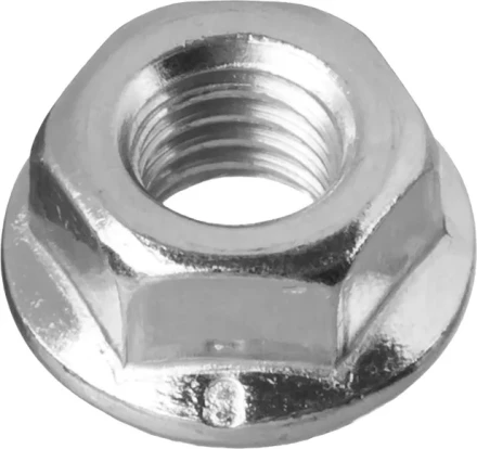 Гайка ЗУБР "МАСТЕР" DIN 6923 с фланцем, класс прочности 8, оцинкованная,  M6, 5кг 303630-06 купить в Губкинске