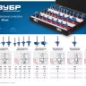 ЗУБР 30 шт, набор профильных фрез по дереву, Профессионал (28796-H30) купить в Губкинске