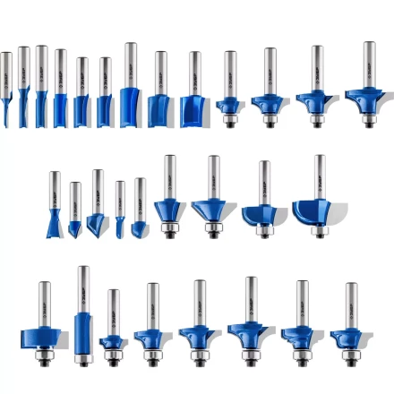 ЗУБР 30 шт, набор профильных фрез по дереву, Профессионал (28796-H30) купить в Губкинске