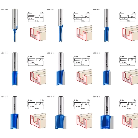 ЗУБР 30 шт, набор профильных фрез по дереву, Профессионал (28796-H30) купить в Губкинске