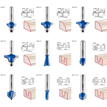 ЗУБР 30 шт, набор профильных фрез по дереву, Профессионал (28796-H30) купить в Губкинске