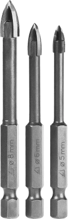 Набор: Сверла по керамике и стеклу, d=5-6-8 мм, STAYER &quot;PROFI&quot; 2985-Н3 2985-H3_z01 купить в Губкинске