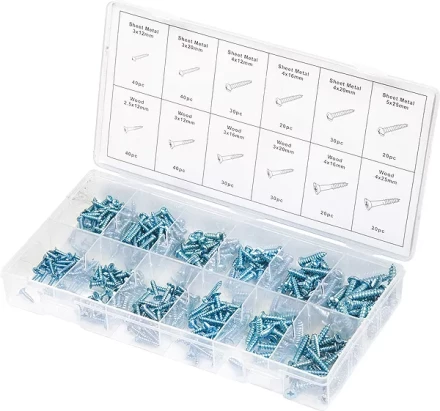 Набор саморезов по дереву и металлу 360 предм ШУРУПЬ 48156 купить в Губкинске