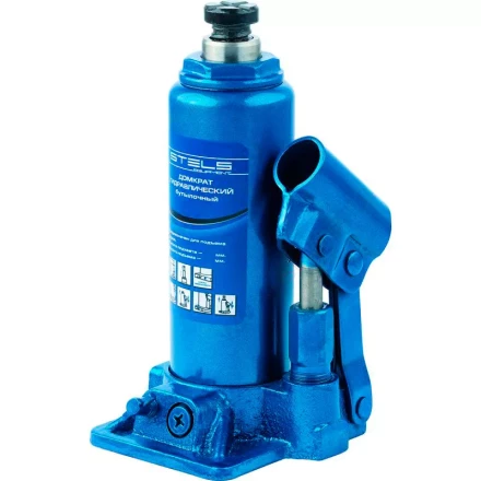Домкрат гидравлический бутылочный телескопический 4 т h подъема 170–420 мм  STELS 51116 купить в Губкинске