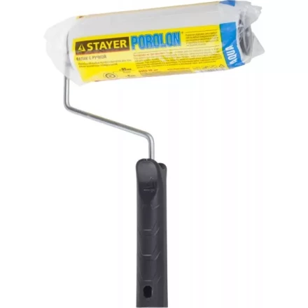 Валик &quot;ПОРОЛОН&quot; малярный в сборе, бюгель 6мм, 44x180мм, STAYER Master 0360-18_z01 купить в Губкинске