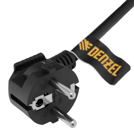 Шнур сетевой Energy Series Denzel, ПВС, 3 м, 3 x 1,5 мм, с неразборной вилкой, черный, 3 м, 37675 купить в Губкинске
