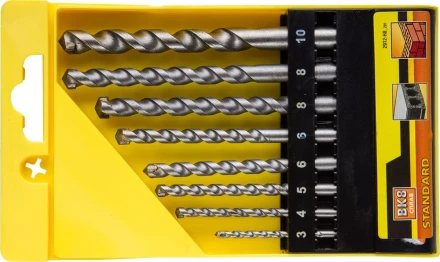 Набор STAYER Сверла &quot;STANDARD&quot; по бетону, 3, 4, 5, 6, 6, 8, 8,10мм, 8шт 2912-H8_z01 купить в Губкинске