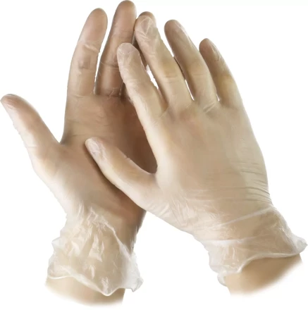 Перчатки STAYER "MASTER" виниловые экстратонкие, XL, 100шт 11207-XL купить в Губкинске