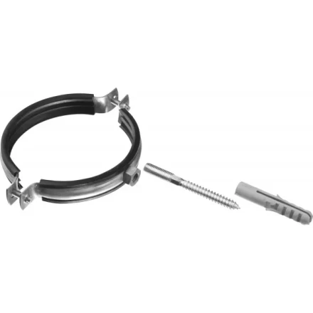 ЗУБР &quot;МАСТЕР&quot;. Хомут трубный с гайкой, оцинкованный, в комплекте с сантехнической шпилькой и дюбелем, 3 1/2&quot;, 1шт 37866-98-106 купить в Губкинске