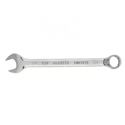 Ключ комбинированный Matrix 24 мм полированный хром 15169 купить в Губкинске