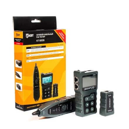LAN-тестер КВТ KT 8209 для витой пары с поддержкой PoE (86208) купить в Губкинске
