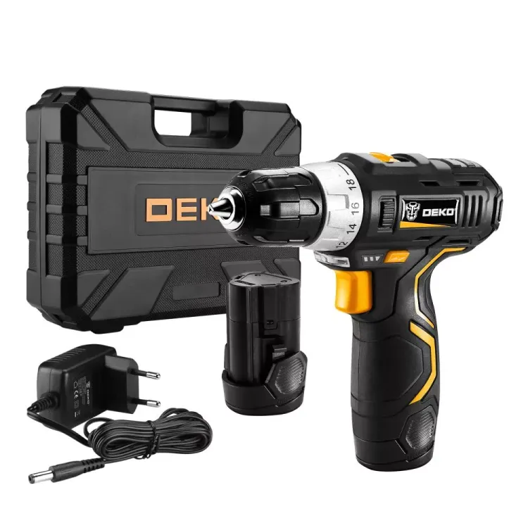 Дрель аккумуляторная в наборе DEKO GCD12DU3 SET4, 063-4140 купить в Губкинске