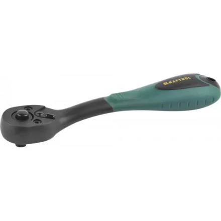 Трещотка для торцовых головок KRAFTOOL &quot;EXPERT&quot;, Сr-V сталь, 72 зубца, пластиковое покрытие, 1/4&quot; 27796-1/4_z02 купить в Губкинске