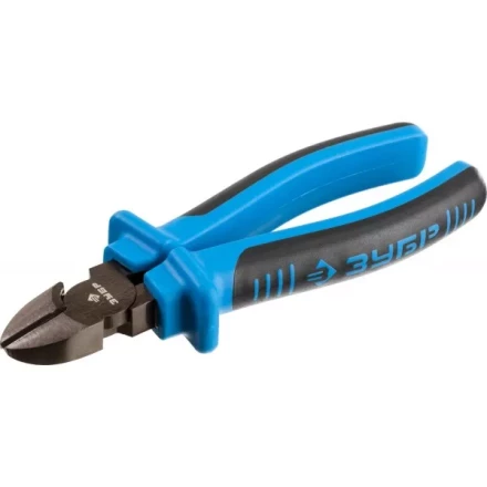 Бокорезы ЗУБР эксцентриковое расположение шарнира, особостойкое спец. покрытие Н12Х1 (никель/хром), двухкомпонентные рукоятки, 160мм 2201-5-16_z01 купить в Губкинске