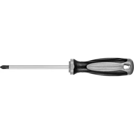 Отвертка MIRAX 25096-2-10, закаленный стержень, двухкомпонентная рукоятка, PH2x100мм 25096-2-10 купить в Губкинске