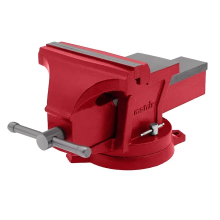 Тиски слесарные 200 мм поворотные с наковальней Matrix купить в Губкинске