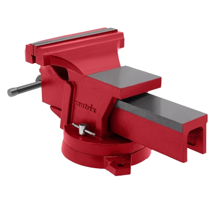 Тиски слесарные 200 мм поворотные с наковальней Matrix купить в Губкинске