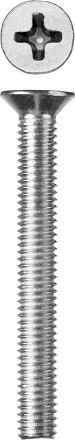 Винт ЗУБР &quot;МАСТЕР&quot; DIN 965, класс прочности 4.8, оцинкованный, M6x55мм, 5кг 303110-06-055 купить в Губкинске