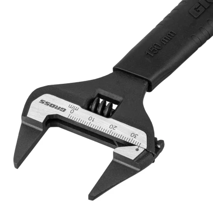 Ключ разводной, 150 мм Gross 15571, CrV, ультратонкие губки купить в Губкинске